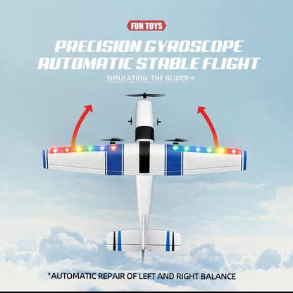 RC AirplaneRC Plane 2.4GHz 2 Channels RTF RC Aircraft with 3-Axis Gyro for Beginner Easy to Speedy Fly Glider Toys with 2 Extra Batteries [ 3 Batteries ]