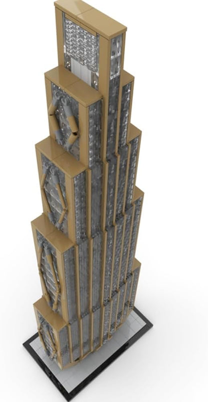 270 Park Avenue New York Landmark Building Block Set - 1:800 Scale Architecture Home Decor Kits Gifts for Adults and Teens(3180 Pcs)