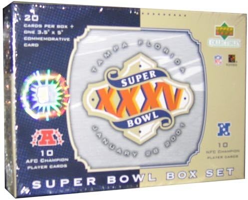 2001 Upper Deck Superbowl XXXv Football Box Set -