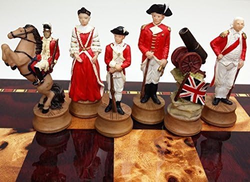 HPL American Revolution/Revolutionary/Independance War Chess Men Set- NO Board