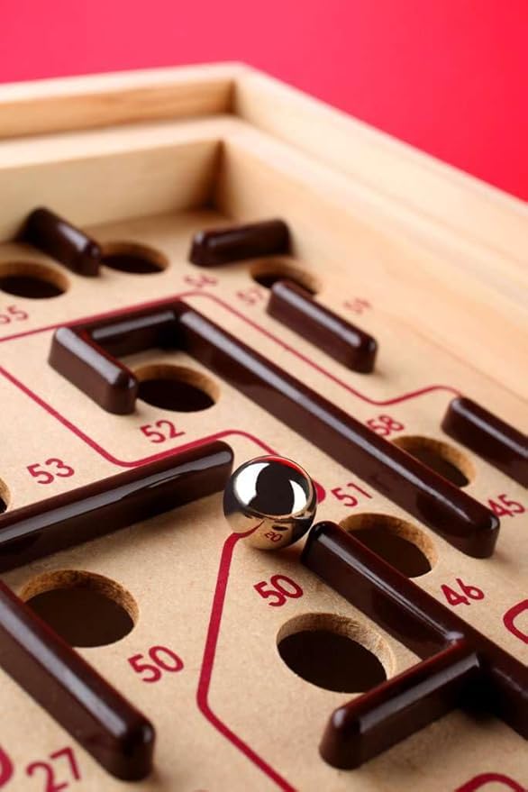 BRIO 34000 Labyrinth Game - Classic Mind-Challenging Maze | Enhances Concentration and Coordination | Perfect for Kids Age 6 and Up | Over 3 Million Units Sold