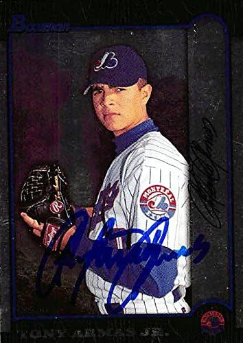 Sports Memorabilia Autograph Warehouse 244629 Tony Armas Jr. Autographed Baseball Card - Montreal Expos FT 1999 Bowman Chrome - No. 192 Rookie