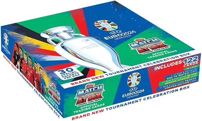 Topps Official Match Attax for 2024 European Football Championship - Tournament Box (30 Exclusive Packages)