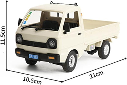 WPL Mini RC Car 1/16 Scale 2.4Ghz RC Drift Car Model Mini-Truck with Double Battery 130 Motor Rear Drive Hobby Grade Adult Age 16+