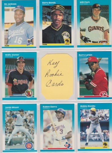 1987 Fleer Complete FACTORY Baseball Set (660 Cards) (Barry Bonds Rookie) (Bo Jackson Rookie) (Will Clark Rookie)(jose Canseco) ((Kirby Puckett Rookie) (Roger Clemens) (Dwight Gooden) ((Don Mattingly)