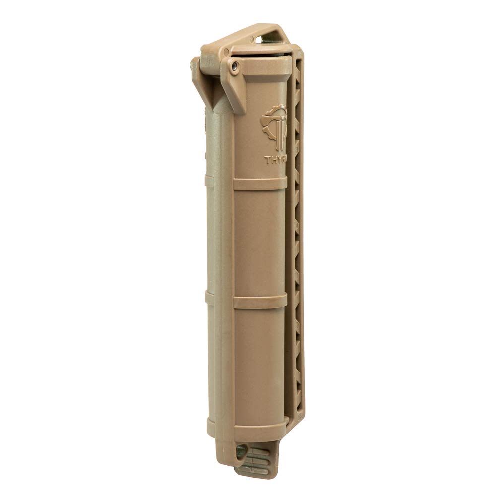 Thyrm CellVault Battery Storage (Flat Dark Earth) Case for AA, AAA, CR123 batteries, survival gear, matches, Made in USA