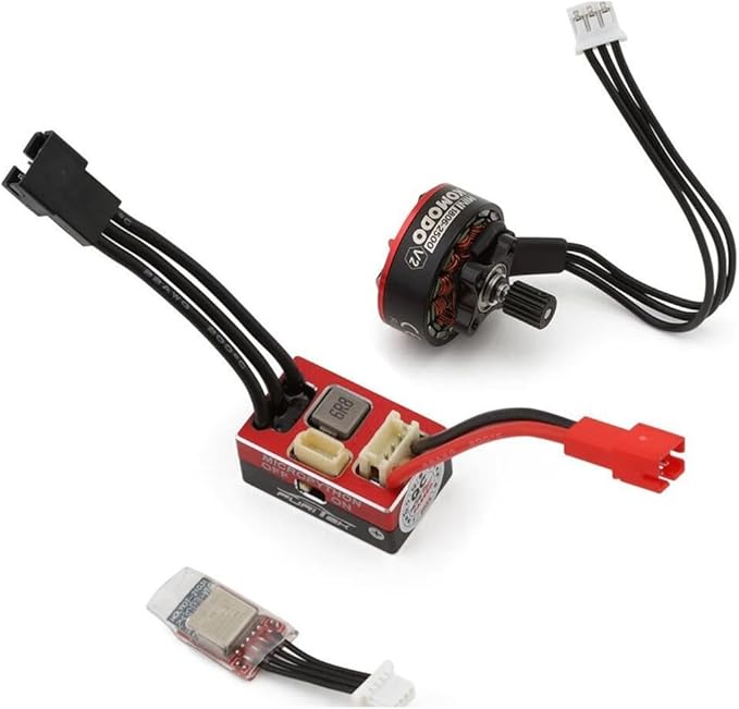 furitek MicroSilk 2025 Brushless Power System with MicroPython and Mini KMD - Remote Control Car RC Cars RC Crawler Electronics Combo Upgrade (HELIDIRECT) (REDCAT ASCENT-18 (FUR-2636))