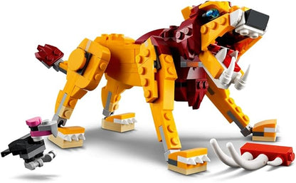 LEGO Creator 3in1 Wild Lion 31112 3in1 Toy Building Kit Featuring Animal Toys for Kids New 2021 (224 Pieces)
