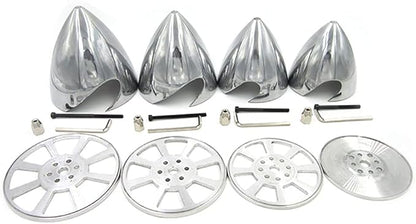 Metal Propeller Spinner Dia 70mm-127mm CNC Plane Spinner for DLE Gasoline Engine DLE20 DLE30 DLE55 DLE111 DLE222 RC Airplane (3.0(76MM))