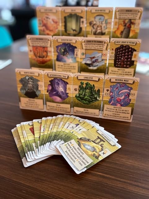 Stonemaier Games: Tapestry: Fantasies &amp Futures Expansion by Chris Scaffidi &amp Mike Young | Add to Tapestry | New Civilizations Cards &amp Cities | Inspired by Fantasy &amp Sci-Fi | 1-5 Pla