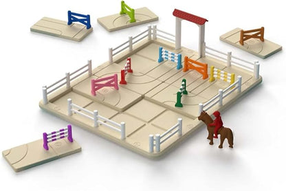 SmartGames Horse Academy – Logic Puzzle Game with 80 Challenges and Colorful Obstacles for Ages 7+