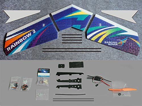 DW Hobby EPP Electric Flying Wing Rainbow ZAGI Plane w/1000mm Wingspan (E0604-L10)