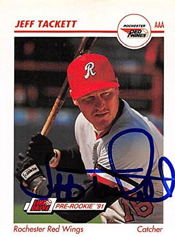 Sports Memorabilia Autograph Warehouse 344227 Jeff Tackett Autographed Baseball Card - Baltimore Orioles FT 1991 Impel Minor League Pre Rookie No. 469