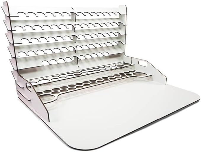 Vallejo - Paint Display and Work Station with Vertical Storage for Acylic Paints for Scale Models and Miniatures | Size 50 x 37 cm (19.69 in x 14.57 in)