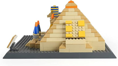 Great Pyramid of Giza &amp Sphinx Egypt Building Set (643 Pieces) Architecture Building Blocks Toys Home Décor Model Gifts for Kids and Adults