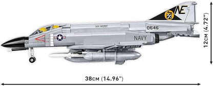 COBI Armed Forces F-4 Phantom II Aircraft Carrier Building Set 703 Pieces