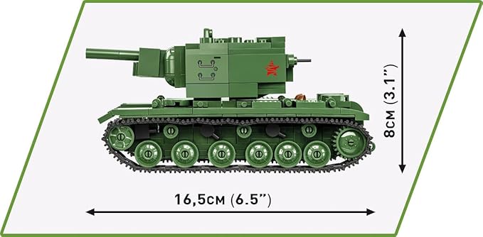 COBI Historical Collection WWII KV-2 Heavy Tank Building Set 510 Pieces