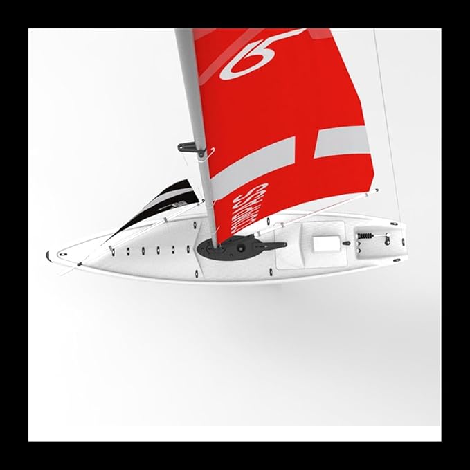 53 Remote Control Boat Wind Power 2.4G Unpowered Assembled Electric RC Sailing Boat for Hobby Adults (S)