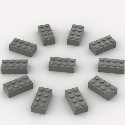 500 Piece Dark Gray Bricks Bulk Gray 2x4 Building Bricks Flat Compatible with Lego Parts and Pieces: 2x4 Dark Grey Bricks(Color: Dark Gray)