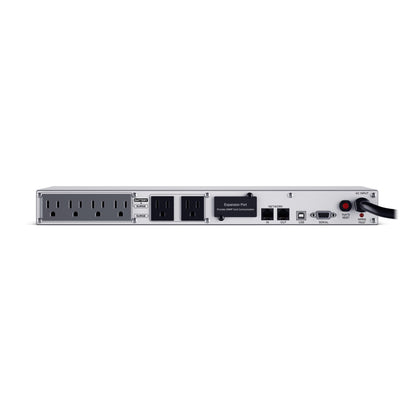 CyberPower OR700LCDRM1U Smart App LCD UPS Battery Backup and Surge Protector, 700VA/400W, 6 Outlets, AVR, 1U Rackmount, UL Certified
