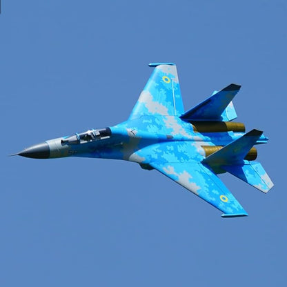Su-27 Twin 50mm EDF 4S ducted Fan Jet (Camo Blue-PNP-Transmitter Receiver or Battery not Included)