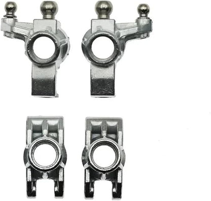 for SCY 16101 16102 16103 16201 16101 Pro 16102 Pro 16103Pro 16201Pro Metal Front Steering Cup Rear Hub Carrier 1/16 RC Car Upgrade Parts RC Accessories(Set)