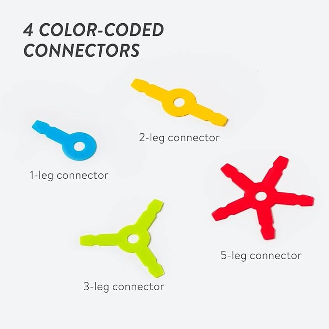 Strawbees STEAM Starter Kit - Educational Connecting Toys for Makers &amp Families Building Toy Toolbox with Straws and Connectors for Creative STEM Exploration in Schools &amp Home Learning