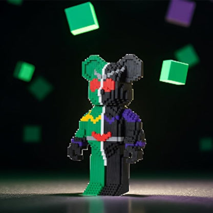 LNZDD Animal Masked Bear Building Blocks