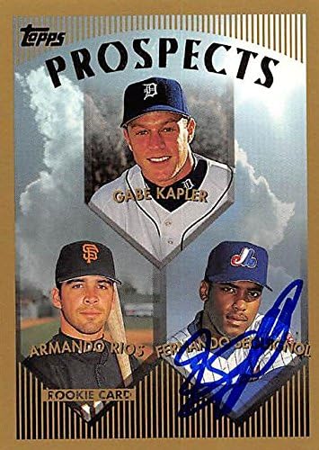 Sports Memorabilia Autograph Warehouse 245010 Fernando Seguignol Autographed Baseball Card - Montreal Expos FT 1999 Topps Prospects - No. 432