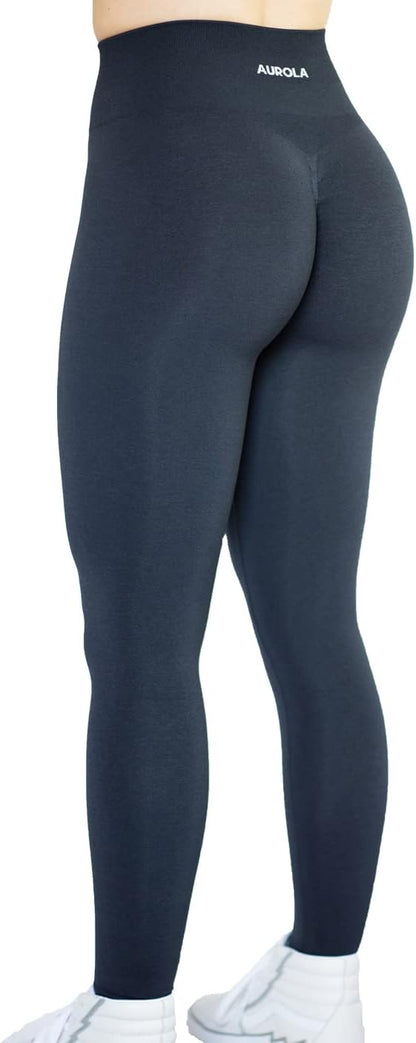 AUROLA Workout Leggings for Women Seamless Scrunch Tights Tummy Control Gym Fitness Girl Sport Active Yoga Pants
