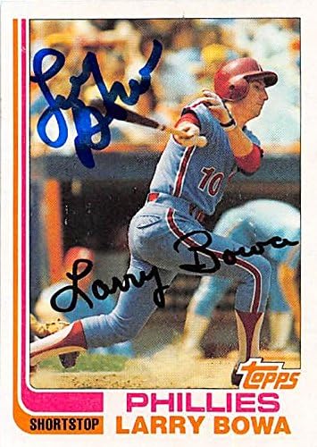 Sports Memorabilia Autograph Warehouse 247146 Larry Bowa Autographed Baseball Card - Philadelphia Phillies 1982 Topps - No. 515