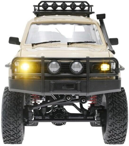 RC Rock Crawler RC Truck 4x4 WPL C54-1 RTR 1/16 Scale RC Crawler Off Road Truck All Terrain with Upgraded Chassis and Shock 260 Motor New Gearbox Bumper Roof Rack Hobby Toy Adult