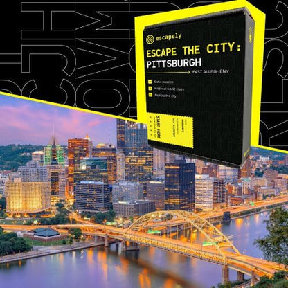 Pittsburgh Outdoor Escape Room | Real City Scavenger Hunt | Gifts for Adults &amp Families | 1-6 Players 2-3 Hours 1 Mile Walking Distance
