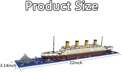 Titanic Ship Model Building Block Set 3D Puzzle Sets DIY Educational ToysMini Bricks Toy Micro Blocks Ideal Gift for Kids &amp Adults 1860PCS