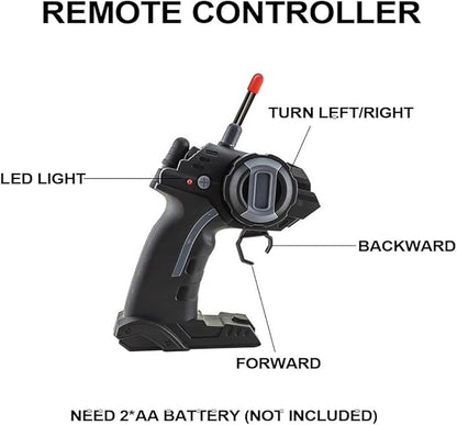 RC Military Truck for Boys 4-7 1:16 Remote Control 4WD Off-Road Crawler Army Cars Toys with 2 Rechargeable Batteries All Terrain Toy Vehicle with Lights Birthday for Kids
