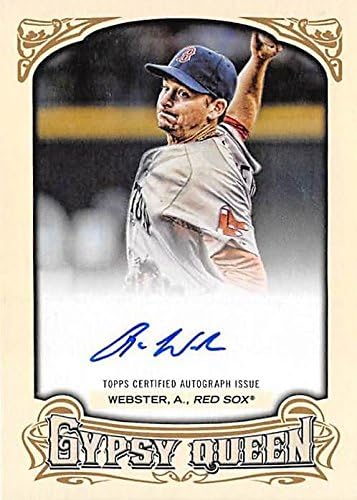 Sports Memorabilia Autograph Warehouse 291446 2014 Topps Gypsy Queen Allen Webster Autographed Baseball Card - Boston Red Sox