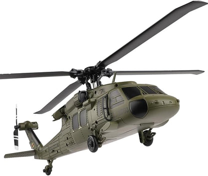 K170 UH60L Remote Controlled Helicopter for Adults RC Aircraft Plane 2.4Ghz 4CH RC Helicopter Heli Aileronless 6-Axis Gyroscope Altitude Hovering (3 Batteries)