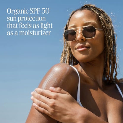COOLA Organic Sunscreen SPF 50 Sunblock Body Lotion, Dermatologist Tested Skin Care for Daily Protection, Vegan and Gluten Free, Guava Mango, 5 Fl Oz