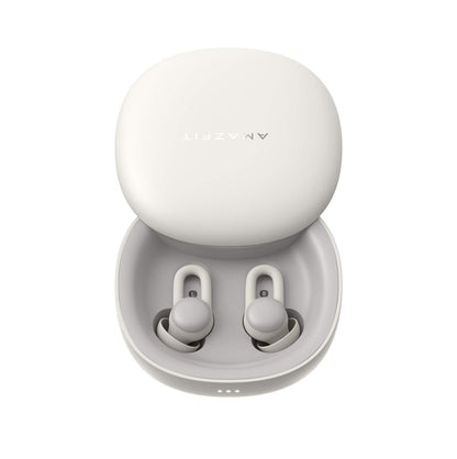 Amazfit Zenbuds Smart Sleep Earbuds, Noise Blocking, in-Ear Alarm, Soothing Sounds, Light and Comfortable, in-Ear Alarm Detection, Cloud White