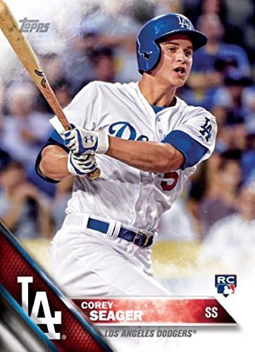 2016 Topps Corey Seager #85 Rookie Card (RC) Dodgers shipped in an acrylic screwdown case plus bonus 25 assorted 2015 Topps Baseball cards
