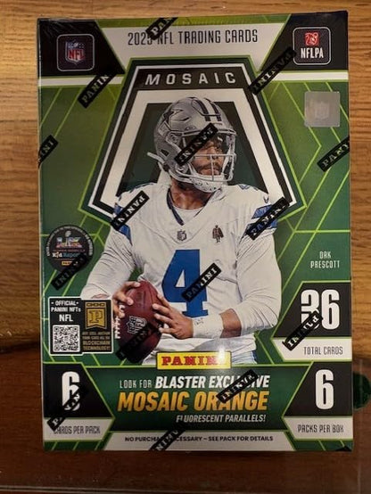 2025 Panini Mosaic Football Trading Cards Blaster Box-36 Cards