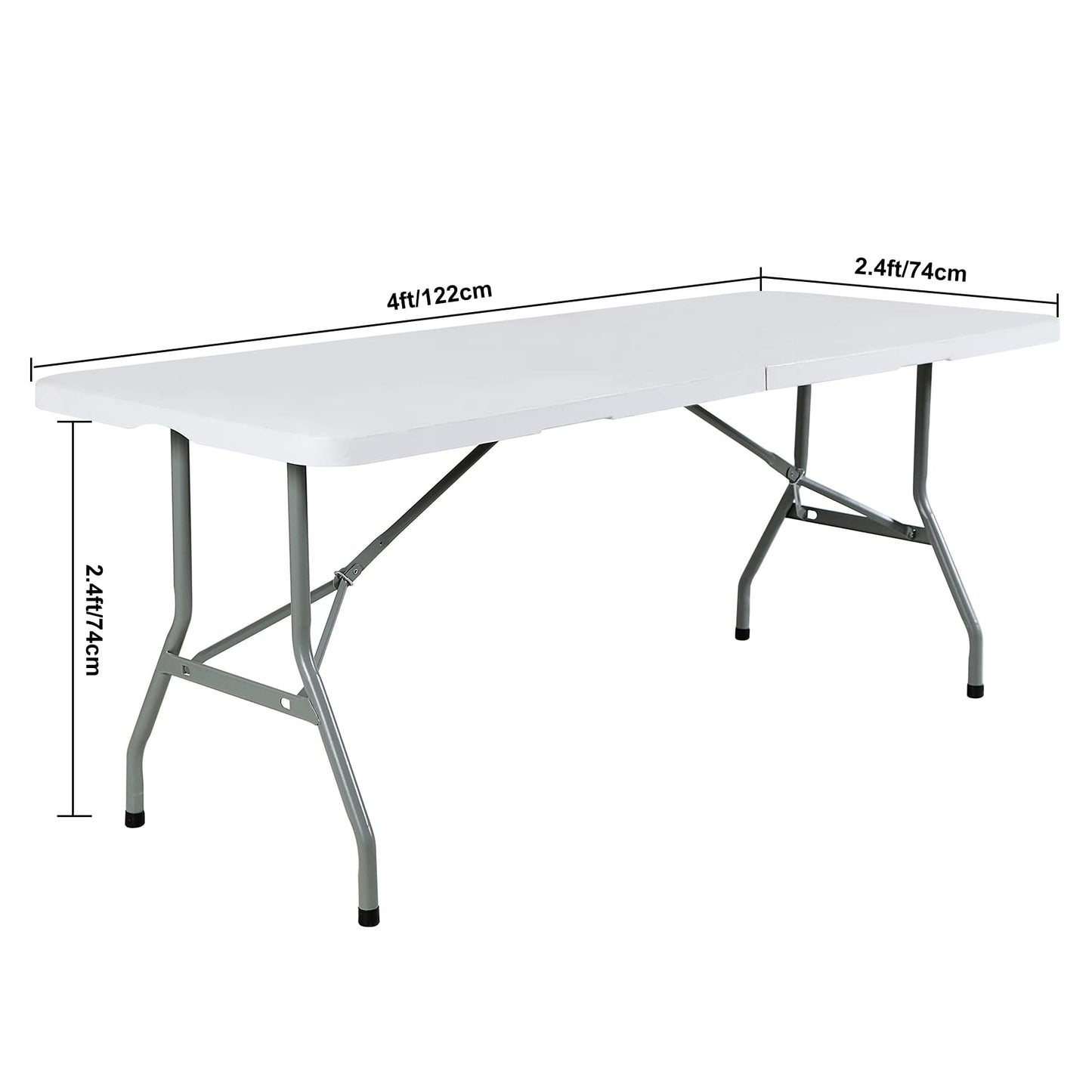 FORLIFE Spandex Table Covers 4ft，Fitted Tablecloth for 4ft Rectangular Tables, Stretch Patio Table Covers, Universal Spandex Table Cover for Wedding, Banquet, Party (4ft, Black)