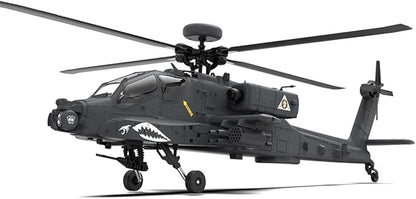 1/32 F11-S AH64 Apacche RC Helicopter 2.4G 6CH RC Dual-axis Co-Drive Flybarless 6G/3D Stunt Airplane Model with GPS and Camera (RTF Version)