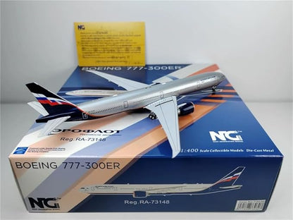 ACE HOBBY NG Models for Aeroflot for Boeing B777-300ER RA-73148 1:400 Aircraft Pre-Built Model