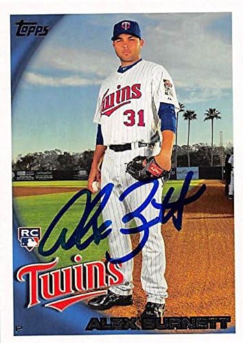 Sports Memorabilia Autograph Warehouse 245164 Alex Burnett Autographed Baseball Card - Minnesota Twins 2010 Topps - No. 469 Rookie