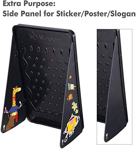 ZeHuoGe 30 Prize Drop Boards Disk Game Foldable Stand Customizable 6 Slots with 10 Pucks for Carnival Tradeshow Party