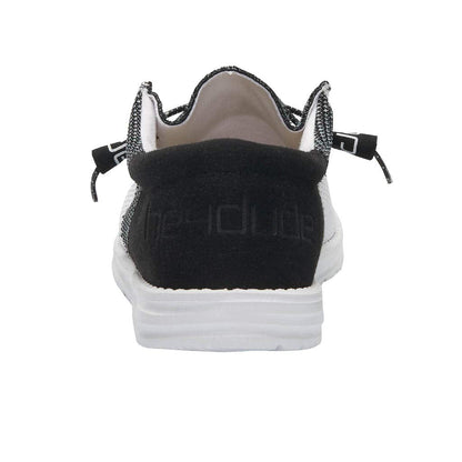 Hey Dude Men's Wally Sox Funk Black Ice Size 9 | Men’s Shoes | Men's Lace Up Loafers | Comfortable & Light-Weight