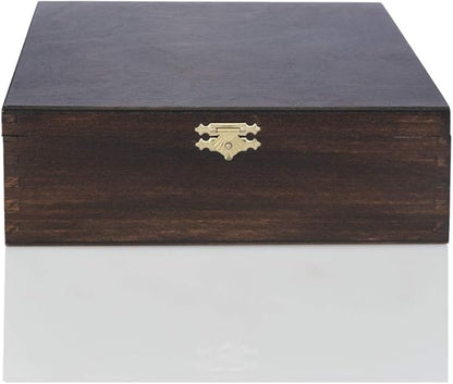 Wooden Storage Box/Case For Standard Size Chess Pieces - Chessmen Not Included