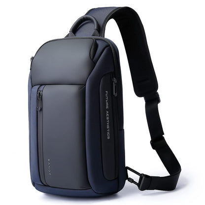 BANGE Shoulder Bag for Men, Waterproof Crossbody Sling Backpack for Men… (7566Blue)