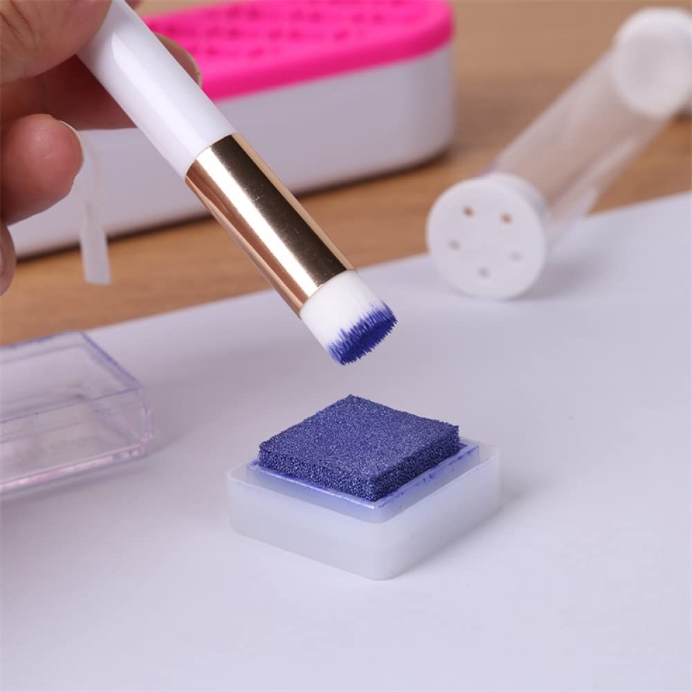 10 Pack Mini Blending Brushes Sets for Card Making Drawing Crafting Ink Paintbruhses Sets for Stamping Scrapbooking Background Card Stencils Die Cuts Card Making Scrapbooking Stamping Crafting Tool